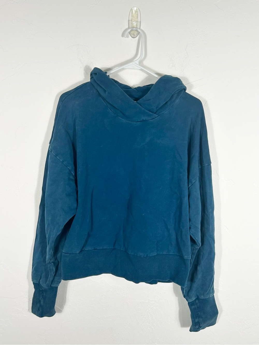 JoyLab Women's French Terry Acid Wash Slightly Cropped Hoodie Size XL